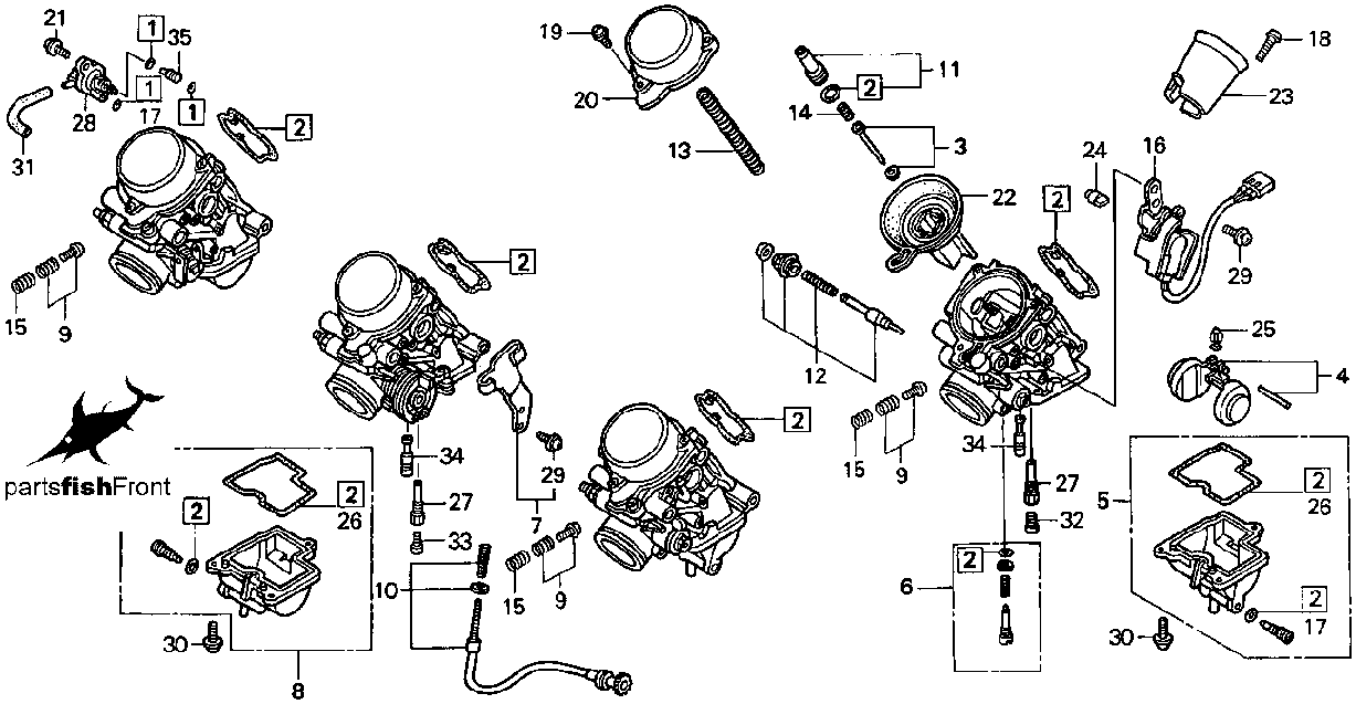 1998 Honda CBR 600 F3 partsfiche